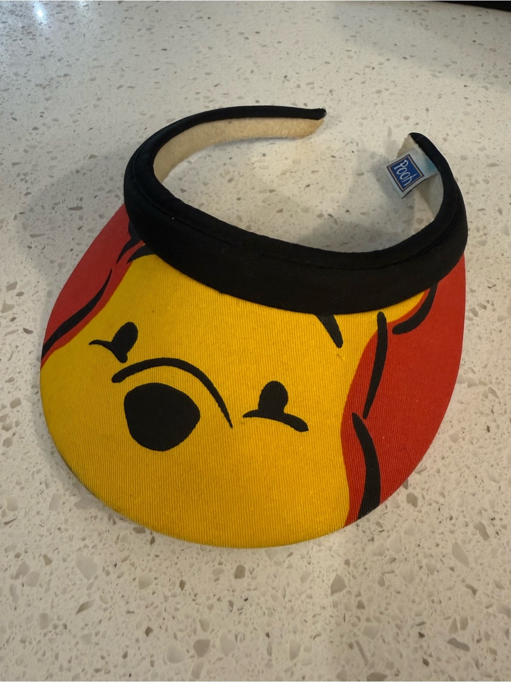 Vintage Yellow & Red Winnie the Pooh Visor - Pooh Brand